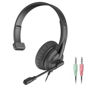 A4 Tech HS-11 Mono Black 2 X 3.5mm Plug Headset