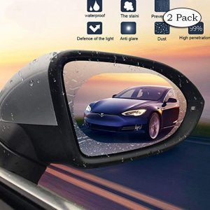One Pair Car Anti Water Mist Film Anti Fog Rainproof Rear-view Mirror Protective Film