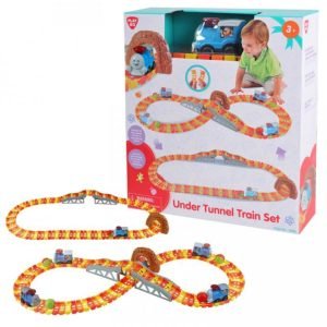 Electric Under Tunnel Train Set Multicolor Kids Play Toy