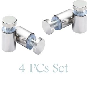 4 PCs 25x12MM Stainless Steel Standoff Screws Wall Sign Holder