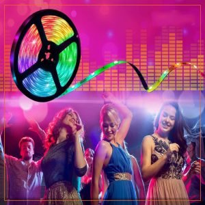 5M RGB Waterproof LED Strip Light12V Current With Remote Controller
