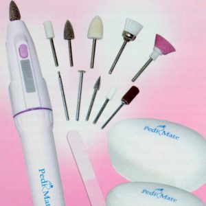 18pcs/Set Handheld Pedi Mate Nail Tool Finger Foot Nail Electric Manicure Sander Pedicure Foot Care