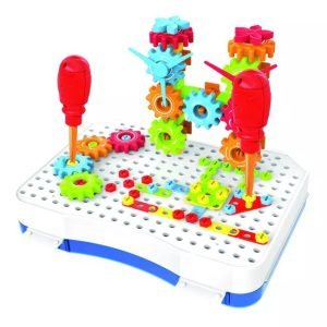 Magic Plate Puzzle Building Blocks 190 Pcs Electronic Screw 2 In 1assembly Toy