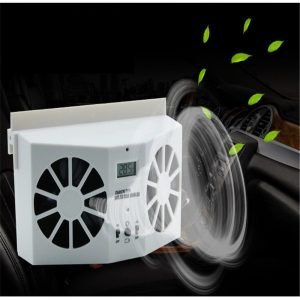 Solar Powered Car Cooler Window Radiator Exhaust Fan Ventilation