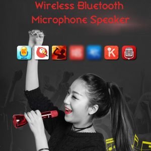 Remax PC K03 Wireless Microphone Bluetooth Speaker Karaoke KTV Microphone With Battery For Smartphones