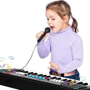37 Keys Electronic Musical Keyboard With Microphone For Kids