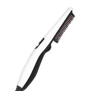Multifunctional Hair Comb Brush Quick Beard Straightener Curler For Men Hair Styling Tool