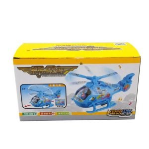 Electric Fighter Aircraft Children Music Flashing Wing Rotation Helicopter Toy For Kids