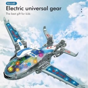 Electric Universal Airplane Toy With Light, Music And Gear Rotation