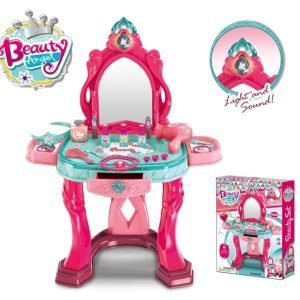 Beauty Angel Vanity Mirror Dressing Table With Mirror Anf Makeup Accessories Gift Toy