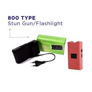 Multi-Functional Mini Rechargeable 800 Type Self Defense Stun Gun With Flash Light