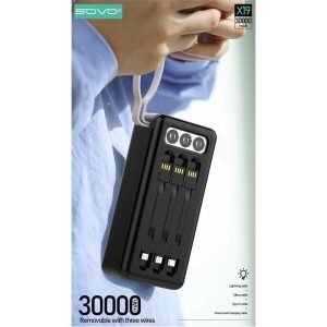 SOVO X19 30000 MAh 22.5W Adaptive Quick Charging Power Bank