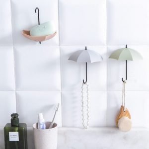 3 Pcs Umbrella Hook Wall Door Key Hanger Key Holder Decorative Hooks