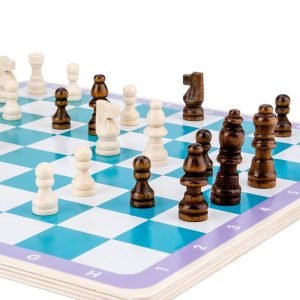 4 In 1 Wooden Flying Chess Gomoku Checkers Board Set Interactive Game Toy For Kids