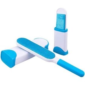 3 Pieces Reusable Pet Lint Brush Hair Remover With Self-Cleaning Base