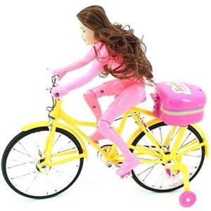Competition Bicycle Doll Features Light And Sound Effect Fun Bike Toy For Girls