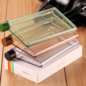Portable A5 MEMO Notebook Water Bottle Unbreakable Shatterproof