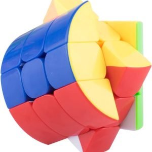 3x3 Cylinder Shape Smooth Rubik Cube Puzzle Educational Fun Toy For Kids