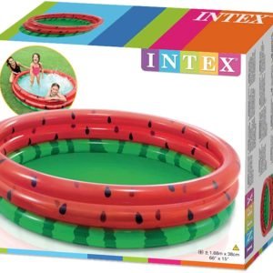 Intex 58448 66-Inch Round Inflatable Outdoor Kids Swimming And Wading Watermelon Pool