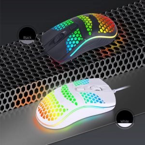 Lightweight Optical S600 Honey Comb Design RGB Gaming Mouse