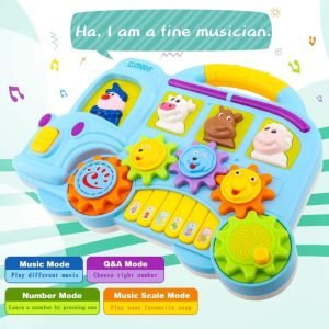 Car Piano With Light & Sound Animal Shapes Musical Creative Toy Play Game m