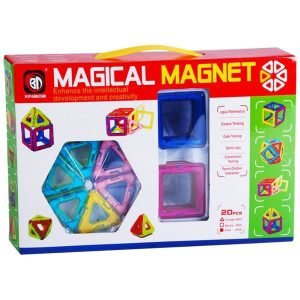 20PCS Magnetic Toy Designer Plastic Building Block 3D DIY Kids Learning Bricks Educational
