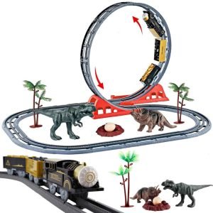 World Track Train Dinosaur Theme Series Play Set With Accessories