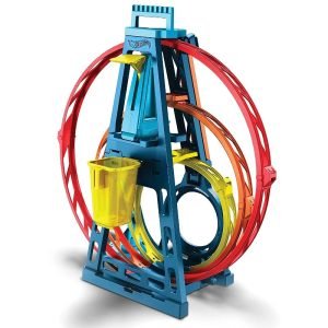 Hot Wheels Track Builder Unlimited Triple Loop Kit playset for Kids