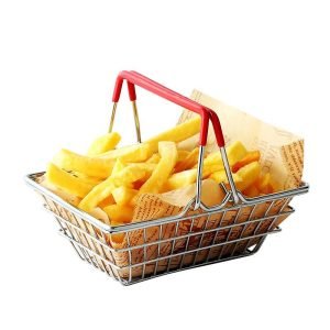 Mini Multi-Purpose Portable Stainless Steel Hand Carry Fry Basket