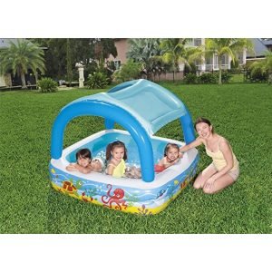 Bestway Canopy Inflatable Kids Paddling Pool with Removeable Roof