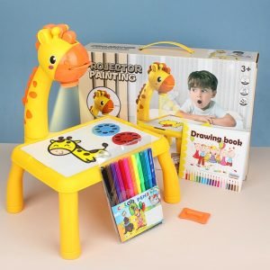 Projector Painting Desk Drawing Board Table With Projection Function Educational Toy For Kids