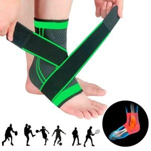 ADJUSTABLE ORTHOPEDIC Tensor Ankiet with four-way Elastic Support and Compression Band