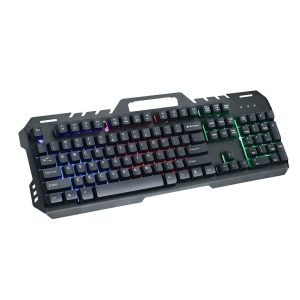GT-5 Metal Back Light Gaming Keyboard Rainbow Backlight Suspended Key Press