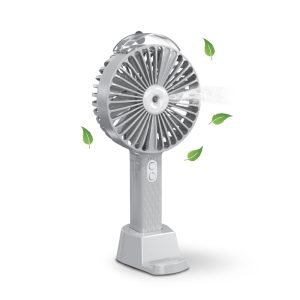AirCool Water Spray Portable Rechargeable Fan With Removable Base