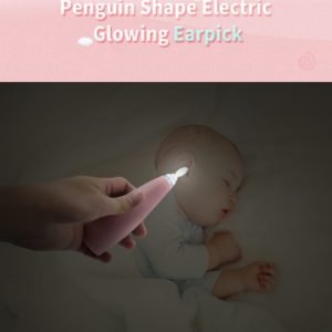 Baby Care Ear Spoon Penguin Shape Light Child Ears Cleaning With Electric Glowing Earwax