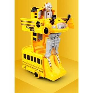 Universal Automatic Transforming Driving Bus Toy With 3D Lightning and Sound