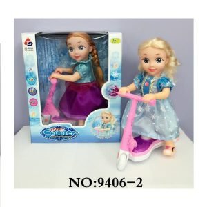 Sport Scooter Riding Doll With Lights And Music For Kids
