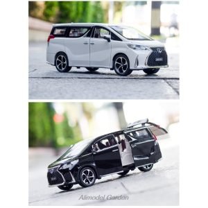Lexus LM300H MPV Model Car Alloy Die-casting With Sound Light Pull Back Car