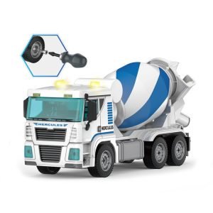DIY Sound Light Mixer Assemble Truck Friction Engineering Vehicle Toy