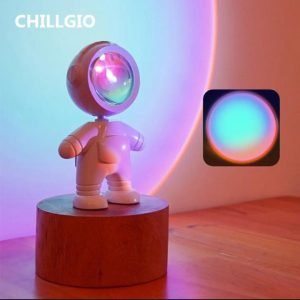 Astronaut Robot Atmosphere Projector Room Decor Desk Light Photo Sunset Rainbow