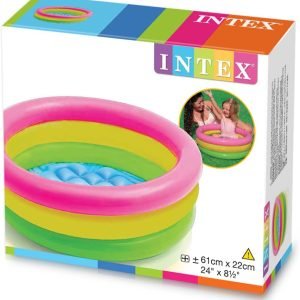 Intex 57107 Sunset Glow Baby Pool For Kids Size 24" X 8.5"