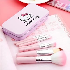 Cute Mini Hello Kitty 7PCS Makeup Brush Kit