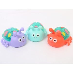 Pack Of 2 Luminescent Ladybug Charming Wind-Up Toys With Magical Lights