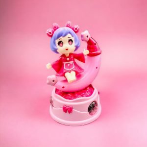 Cute Princess Rotating Glowing Moon Carriage Toy With Dynamic Music And Lights