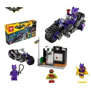 139Pcs LEPIN Bat Hero Catwoman Catcycle Chase Building Blocks Set