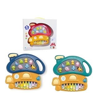 Battery Operated Animal Mushroom Keybaord Piano Toy For Kids