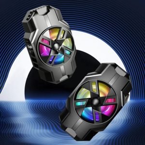 S3 Mobile Phone Radiator Strong Wind Low Noise Colorful Lights Non-Slip Fan