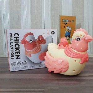Bump & Go Action Chicken Will Lay Eggs Toy For Kids