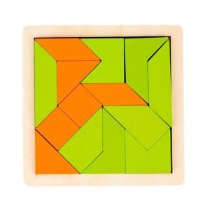 Educational Wooden Multiplayer Challenge Tangram Battle Puzzles for Kids