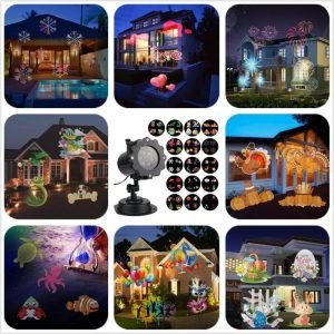 Multi-Purpose Remote Control Celebration Series LED Projection Light With 16 Different Patterns